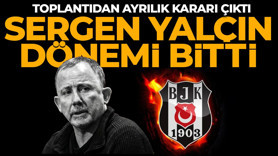Beşiktaş'ta Sergen Yalçın'la yollar ayrıldı