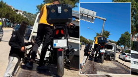 Balıkesir’de motosikletli polisten kaçtı, rekor ceza yedi!