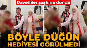 Trabzon'da eşi benzeri görülmemiş düğün! Damada öyle bir şey taktılar ki...
