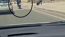 Trafikte tek teker terörü kamerada! Vatandaş çekti, cezası kesildi