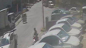 Çöp konteyneri kontrolden çıktı! Caddeyi birbirine kattı: O anlar saniye saniye kaydedildi