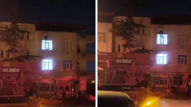 Evine çatıdan girmeye çalıştı: Metrelerce yükseklikten yere düştü! O anlar saniye saniye görüntülendi