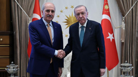 Cumhurbaşkanı Erdoğan TBMM Başkanı Numan Kurtulmuş'u kabul etti