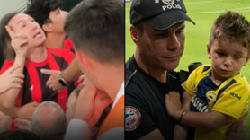 4 yaşındaki taraftara forma baskısı: Fenerbahçeli çocuğu polis korudu! Bakan Çiftçi'den açıklama geldi