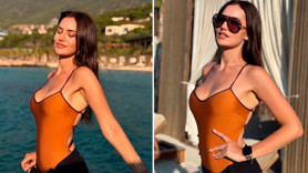 Fahriye Evcen tatil pozlarıyla büyüledi! Paylaşımına beğeni yağdı
