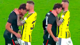 Fenerbahçe- Beşiktaş derbisinde saha karıştı! Skriniar ve Vlahovic birbirine girdi