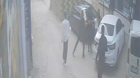 Sevgilisini darbederken araya giren kişiyi bıçakladı! Dehşet anları kamerada
