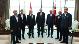 Erdoğan ile HÜDA PAR Genel Başkanı Yapıcıoğlu bir araya geldi