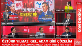 Yenilik Partisi Genel Başkanı Öztürk Yılmaz'dan tv100'de bomba açıklamalar: "YENİ Parti'yle 6 görüşme yaptık, birleşmeyi de konuştuk!"