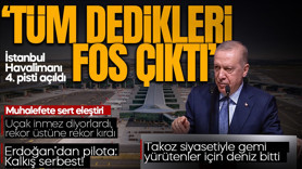 SON DAKİKA | İstanbul Havalimanı'nda 4. pist açıldı! Cumhurbaşkanı Erdoğan: Muhalefetin tüm dedikleri fos çıktı!