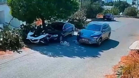 Vicdanları sızlatan görüntü! İki köpeği ezip hiç durmadan devam etti