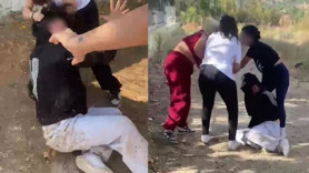 Akran zorbalığı kamerada! Dedikodu iddiası dehşetle bitti: Kız öğrenciler gözaltında