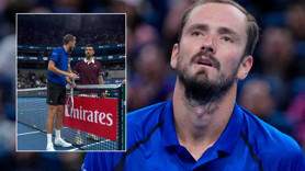 Daniil Medvedev, Novak Djokovic’e yenilmeyi hazmedemedi! Skandal hareketi sonrası diskalifiye edildi
