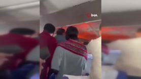 Yolcu uçağında korku dolu anlar! Hindistan'da yolcular az kalsın felaketi yaşıyordu