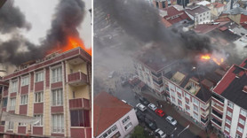 Arnavutköy’de 5 katlı binada yangın! Mahsur kalanlar var