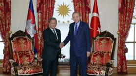 Erdoğan Kamboçya Başbakanı Hun Manet’i Dolmabahçe’de kabul etti