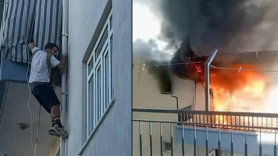 Kendi evini ateşe verdi: Kiracısı canını hiçe sayıp alevlerin arasına daldı!