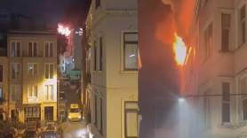 Beyoğlu'nda otelde yangın