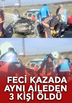 Malatya-Elazığ karayolunda feci kaza! Aynı aileden 3 kişi hayatını kaybetti