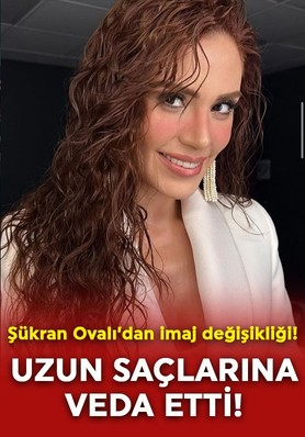 Şükran Ovalı'dan radikal imaj değişikliği! Uzun saçlarına veda etti, san halini paylaştı
