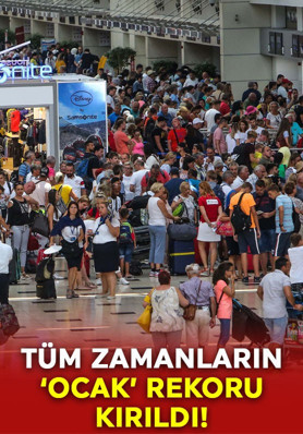 Antalya turizminde tüm zamanların 'ocak' rekoru kırıldı!