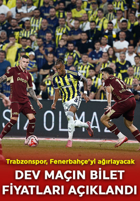 Trabzonspor- Fenerbahçe maçının bilet fiyatları açıklandı!