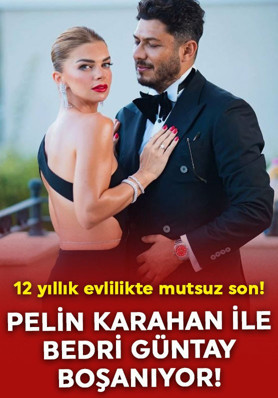 12 yıllık evlilikte mutsuz son! Pelin Karahan ile  Bedri Güntay boşanıyor