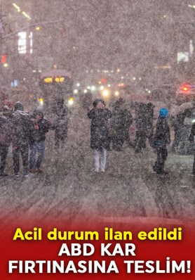 ABD’de kar fırtınası hayatı felç etti: Uçuşlar iptal, okullar tatil...