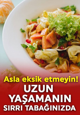 Uzun yaşamanın sırrı tabağınızda!