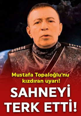Mustafa Topaloğlu'nu kızdıran uyarı! Sahneyi terk etti
