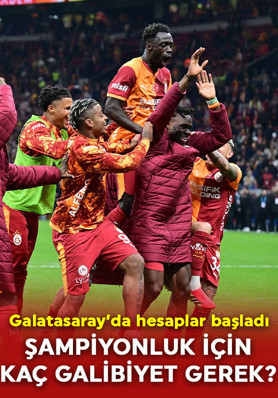Galatasaray’da şampiyonluk hesabı! 8 maçın kaçını kazanması gerekiyor? İşte Cimbom'un fikstürü