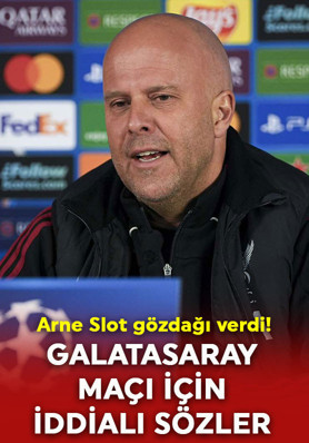 Rövanş için gözdağı verdi!  Arne Slot'tan Galatasaray maçı için iddialı sözler!