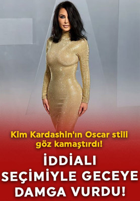 Kim Kardashin'ın Oscar stili göz kamaştırdı! İddialı seçimiyle geceye damgasını vurdu