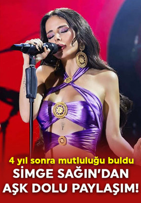 4 yıl sonra mutluluğu buldu! Simge Sağın'dan aşk dolu paylaşım!