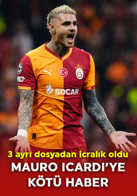 Galatasaraylı Mauro Icardi’ye kötü haber! 3 ayrı dosyadan icralık oldu