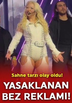 Ece Seçkin'in sahne tarzı eleştiri yağmuruna tutuldu: Yasaklanan bez reklamı!