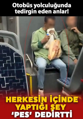 Otobüs yolculuğunda tedirgin eden anlar: Herkesin içinde yaptığı şey şoke etti!