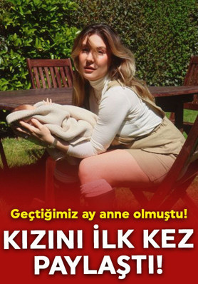 Anne olmanın heyecanını yaşamıştı! Ege Kökenli kızını ilk kez paylaştı