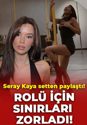 Seray Kaya Sultana filminin setinde sınırları zorladı! Direk dans performansı olay oldu