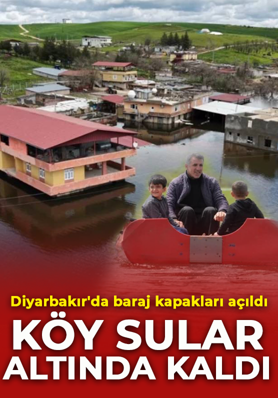 Diyarbakır'da baraj kapakları açıldı! 10 ev sular altında kaldı: O anlar dronla görüntülendi