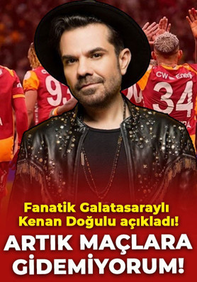 Fanatik Galatasaraylı Kenan Doğulu artık maçlara gidemiyor! Nedenini açıkladı