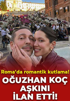 Roma'da romantik kutlama! Hazal Subaşı ve Oğuzhan Koç'tan aşk dolu paylaşım