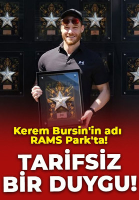 Kerem Bursin'in adı RAMS Park'ta: Benim için tarifsiz bir duygu!