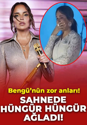 Bengü sahnede hüngür hüngür ağladı! O anlar gündem yarattı