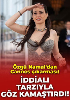 Özgü Namal'dan Cannes çıkarması! İddialı kombiniyle göz kamaştırdı