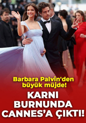 Victoria's Secret modeli Barbara Palvin'den büyük müjde! Karnı burnunda Cannes'da boy gösterdi