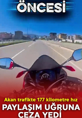 Trafikte 177 kilometre hız yaptı, cezadan kaçamadı!
