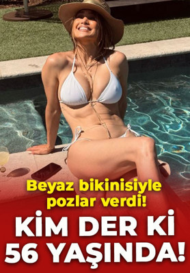 Jennifer Lopez beyaz bikinisiyle pozlar verdi! Kusursuz fiziğiyle mest etti: "kim der ki 56 yaşında"