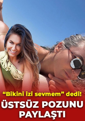 Sosyetik güzel Eda Taşpınar'dan üstsüz poz! "Bikini izi sevmem" diyerek paylaştı