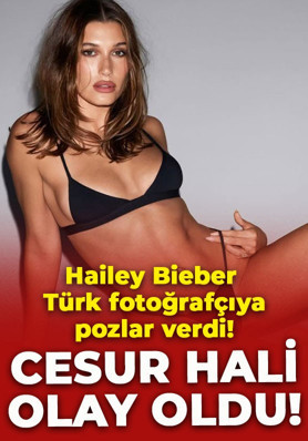 Hailey Bieber'ın Türk fotoğrafçıya verdiği pozlar olay oldu! İç çamaşırlı hali nefes kesti